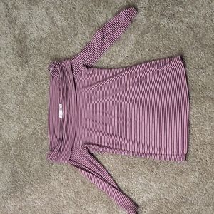 Pink and Black Blouse
